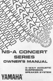 Yamaha NS-A2835 Owners Manual