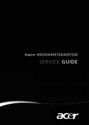 Acer Aspire 5733Z Acer Aspire 5333, 5733, 5733Z Notebook Service Guide