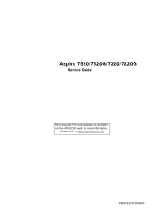 Acer Aspire 7520G Aspire 7520 / 7520G Service Guide
