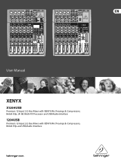 Behringer XENYX 1204USB Manual