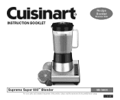 Cuisinart SB 5600 SB-5600 Manual