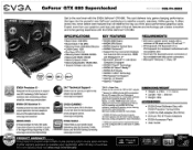 EVGA GeForce GTX 680 Superclocked PDF Spec Sheet