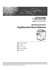 Ricoh Aficio MP 7000 Copy/Document Server Reference