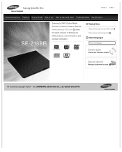 Samsung SE-218BB/RSBS User Manual