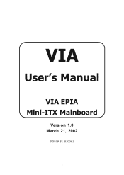 Via EPIA-5000 User Manual