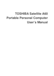 Toshiba A60-S1561 User Manual