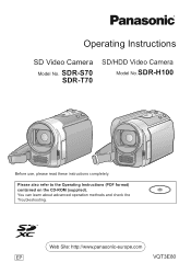 Panasonic SDR-S70 User Manual