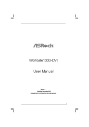 ASRock Wolfdale1333-DVI User Manual