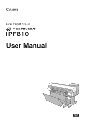 Canon iPF810 iPF810 User Manual