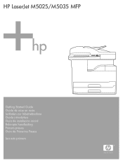 HP LaserJet M5000 HP LaserJet M5025/M5035 MFP - (mulitple language) Getting Started Guide