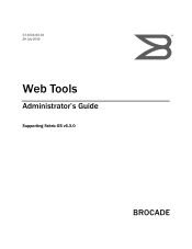 HP 8/40 Brocade Web Tools Administrator's Guide v6.3.0 (53-1001343-01, July 2009)