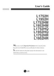 LG L1952H-BF User Guide