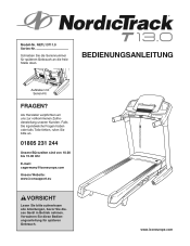 NordicTrack T 13.0 Treadmill German Manual