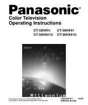 Panasonic CT36HX41E 32' Color Tv