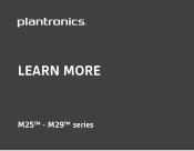 Plantronics M25 Learn More