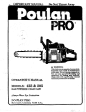 Poulan 1994-06 User Manual