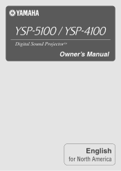 Yamaha YSP-4100BL Owners Manual