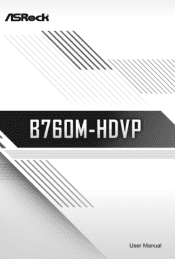 ASRock B760M-HDVP User Manual