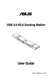 Asus USB3.0_HZ-2 Docking Station User Guide