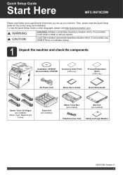 Brother International MFC-9970CDW Quick Setup Guide - English