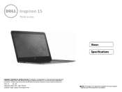 Dell Inspiron 15 7548 Specifications