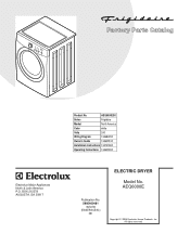 Electrolux AEQ6000E Parts Catalog