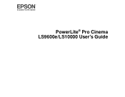 Epson PowerLite Pro Cinema LS10000 User Manual