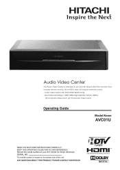 Hitachi AVC01U Owners Guide