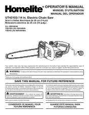 Homelite UT43103 User Manual