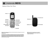 Motorola W315 Getting Started Guide