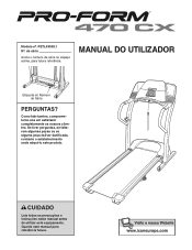 ProForm 470 Cx Treadmill Portuguese Manual