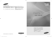 Samsung PN50C680G5FXZA User Manual