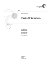 Seagate ST3320310CS Pipeline HD Series SATA Product Manual