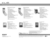 Sony PEG-T665C Information and Optional Accessories Brochure