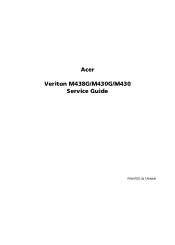 Acer Veriton M430 Acer Veriton M430 Desktop Service Guide
