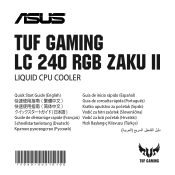 Asus TUF GAMING LC 240 RGB ZAKU II Quick Start Guide Multiple Languages