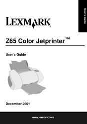 Lexmark Z65p Photo Jetprinter User's Guide