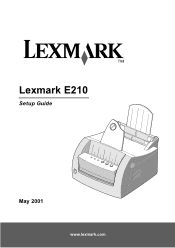Lexmark E210 Setup Guide