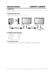 NEC LCD4010-BK LCD4010 external control command