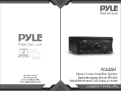 Pyle PCAU25A Instruction Manual