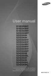Samsung S24D300HL User Manual