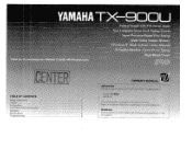 Yamaha TX-900 Owner's Manual
