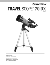 Celestron Travel Scope 70 DX Portable Telescope with Smartphone Adapter Travel Scope 70DX Quick Setup Guide