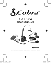 Cobra CA BTCB4 User Manual
