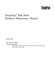 Lenovo 9457 Hardware Maintenance Manual