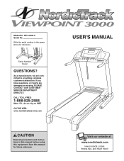 NordicTrack Viewpoint 3000 Treadmill User Manual