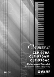 Yamaha CLP-970A Reference Booklet