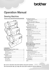 Brother International CS7000X Operation Manual