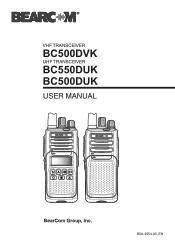 Kenwood BC550DU User Manual