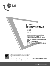 LG 37LG700H User Manual